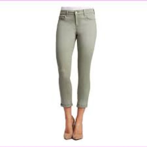 Jessica Simpson Denim - JESSICA SIMPSON Rolled Crop Skinny Jeans Meadow Green 10/30